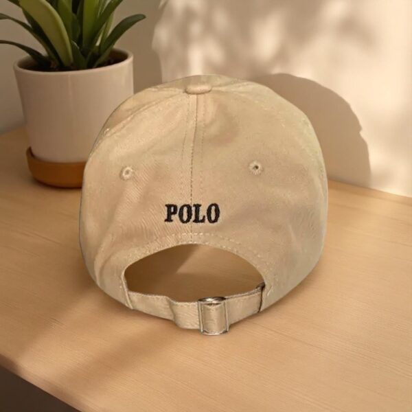 Gorra Polo Beige Small Negro - Imagen 2