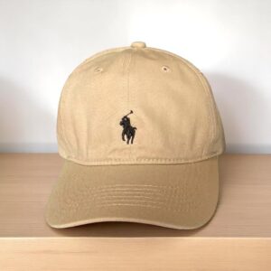 Gorra Polo Beige Small Negro