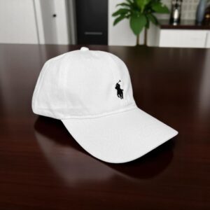 Gorra Polo Blanca Small Negro
