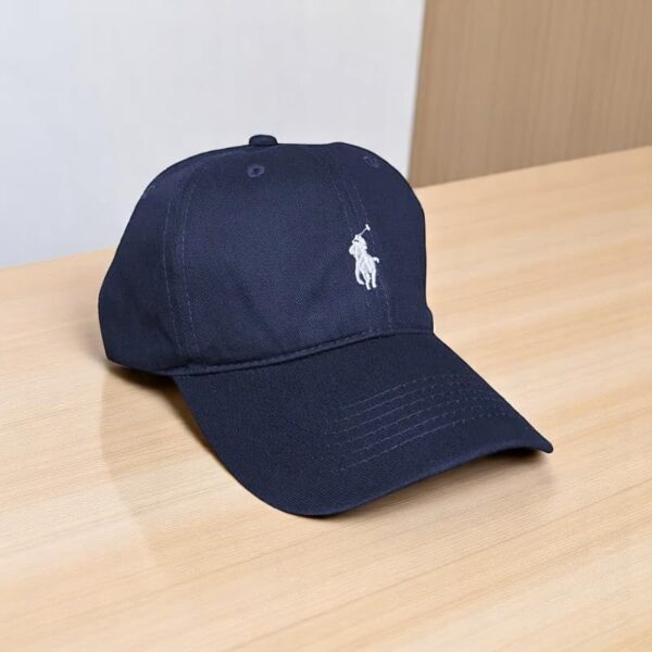 Gorra Polo Azul Oscuro Small Blanco