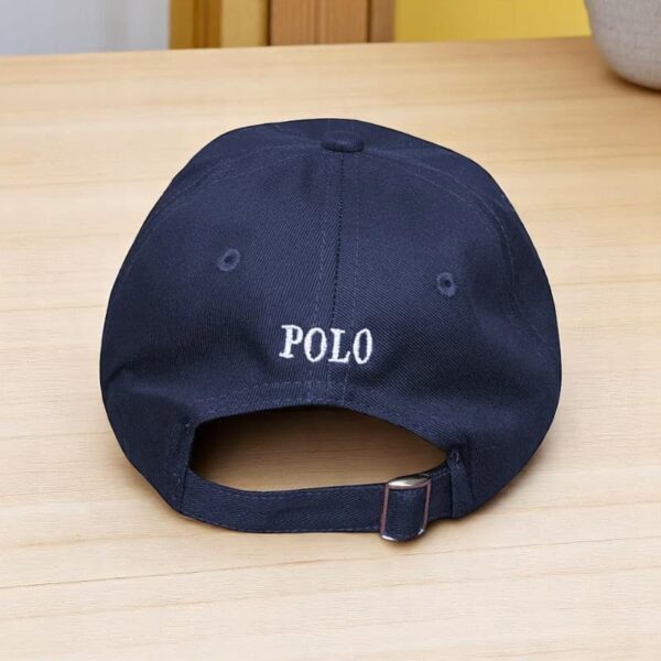 Gorra Polo Azul Oscuro Small Blanco - Imagen 2